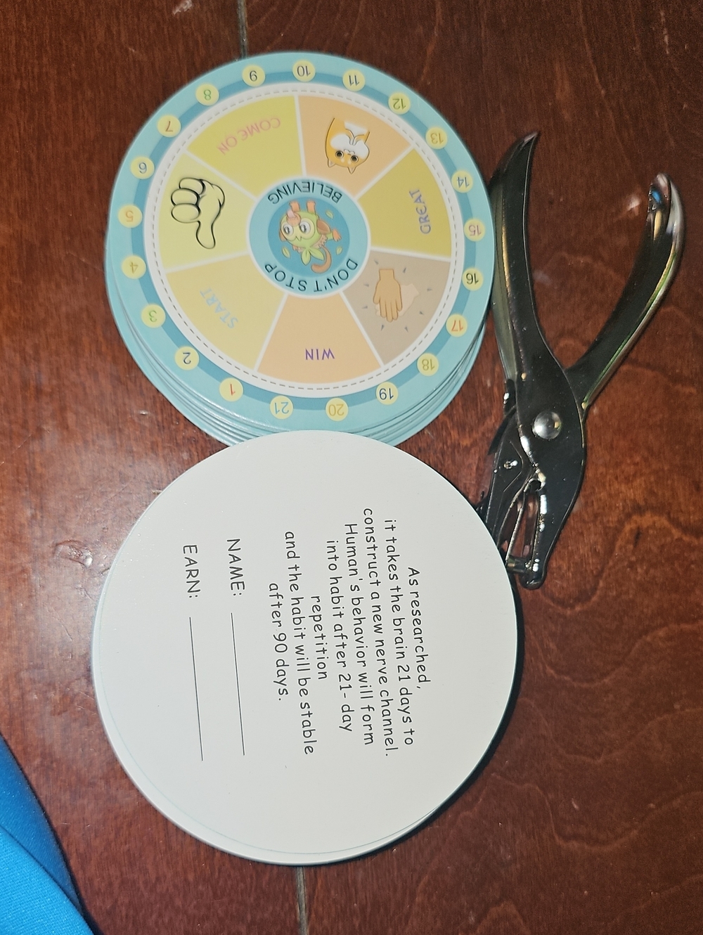 Kids Reward Spinner Game - Blue